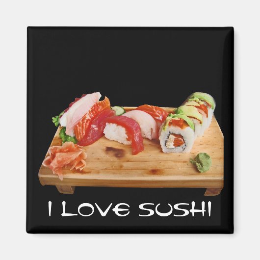 I Love Sushi Magneet (Voorkant)