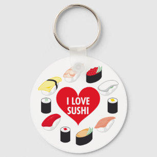 I Love Sushi Sleutelhanger