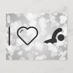 I Love Swimmings Briefkaart