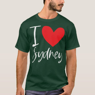 I Love Sydney Name Personalized Girl Woman Bff Fri T-shirt