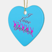 I Love Synchro Ornament - Jouw naam on Back (Links)