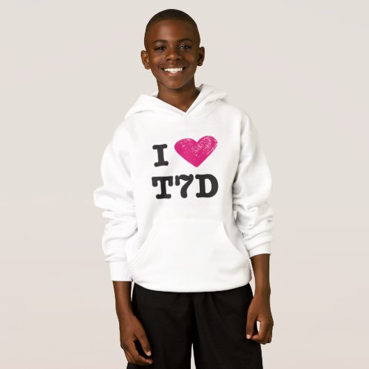 "I love T7d" Sweatshirt (Devant entier)