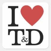 I ❤️ Love T&D - Formation & Développement STICKER (Devant)