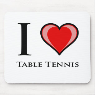 I Love Table Tennis Muismat