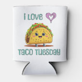 I Love Taco Tuesday Blikjeskoeler (Voorkant)
