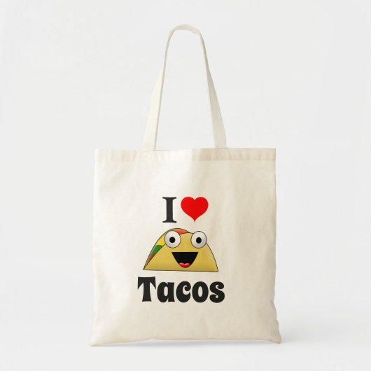I Love Tacos Canvas tas (Voorkant)