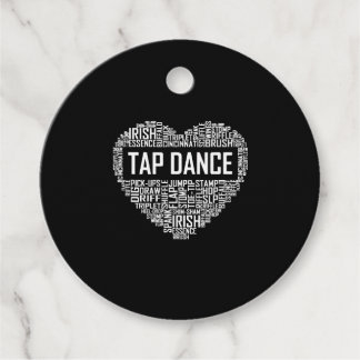I Love Tap Dance Hondenliefhebber Dancer Gifts for Bedankjes Labels