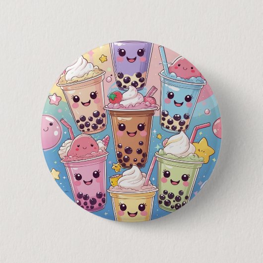 I love tapioca ronde button 5,7 cm (Voorkant)