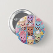 I love tapioca ronde button 5,7 cm (Voorkant /achterkant)