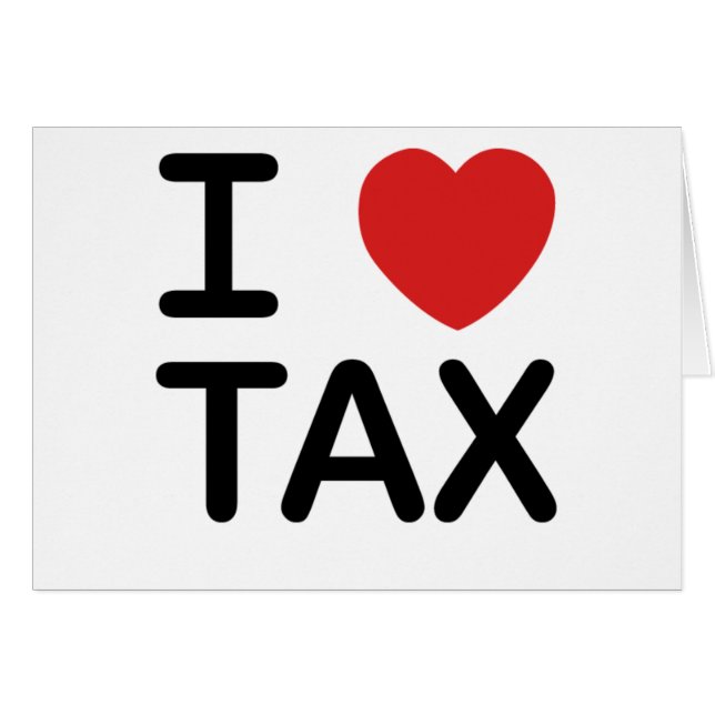 I Love Tax (Voorkant Horizontaal)