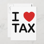 I Love Tax Briefkaart (Voorkant / Achterkant)