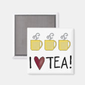 I Love Tea Magneet (Voorkant / Achterkant)