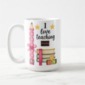 I love teaching reading teacher coffee mug (Gauche)