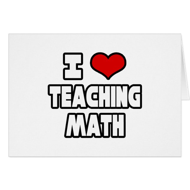 I Love Teaching Wiskunde (Voorkant Horizontaal)