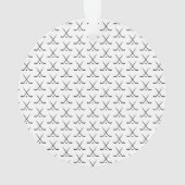 I Love Team Name Hockey Sticks Sports Colors (dos)