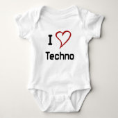 I Love Techno Romper (Voorkant)