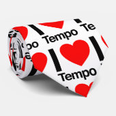 i love tempo stropdas (Opgerold)