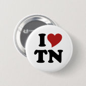 I Love Tennessee Ronde Button 5,7 Cm (Voorkant /achterkant)