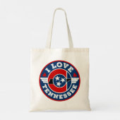 I Love Tennessee State Flag and Map Tote Bag (Achterkant)