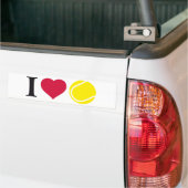 i love tennis bumpersticker (Op Truck)
