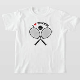 I Love Tennis Crossed Rackets Tennis t shirt