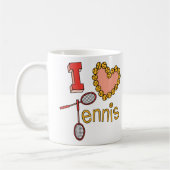 I Love Tennis Koffiemok (Links)