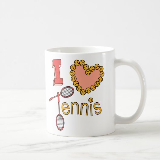 I Love Tennis Koffiemok (Rechts)