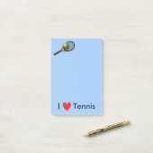 "I Love Tennis" Post-it® notes 4 x 6 (Op bureau)