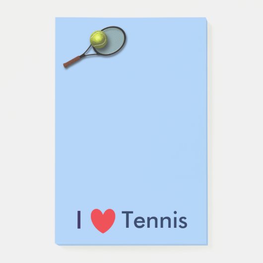 "I Love Tennis" Post-it® notes 4 x 6 (Voorkant)
