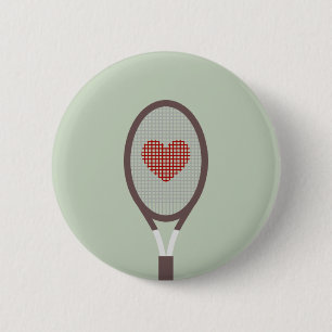 I Love Tennis Ronde Button 5,7 Cm