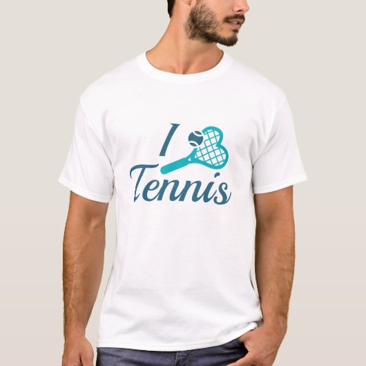 I Love Tennis T-shirt (Voorkant)