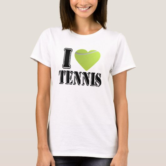 I Love Tennis T-shirt (Voorkant)