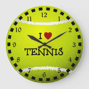 I Love Tennis - Tennis Ball Grote Klok