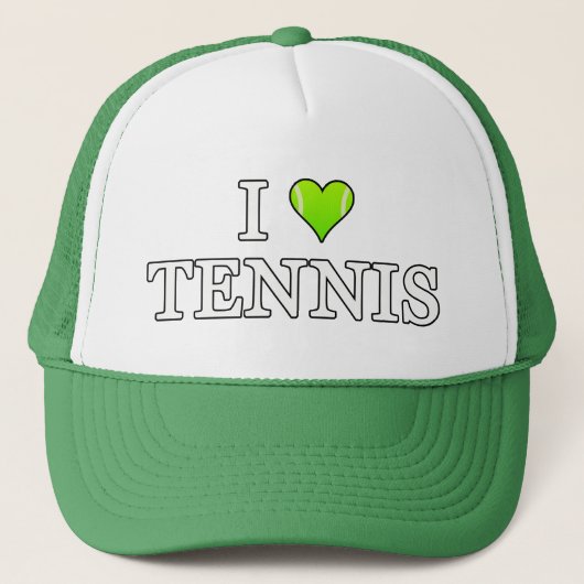 I Love Tennis Trucker Pet (Voorkant)