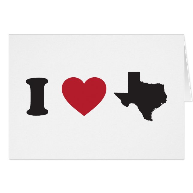 I Love Texas (Voorkant Horizontaal)