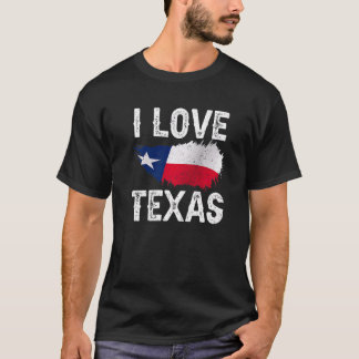I Love Texas Gezegden Pride Texan Patriotic T-shirt