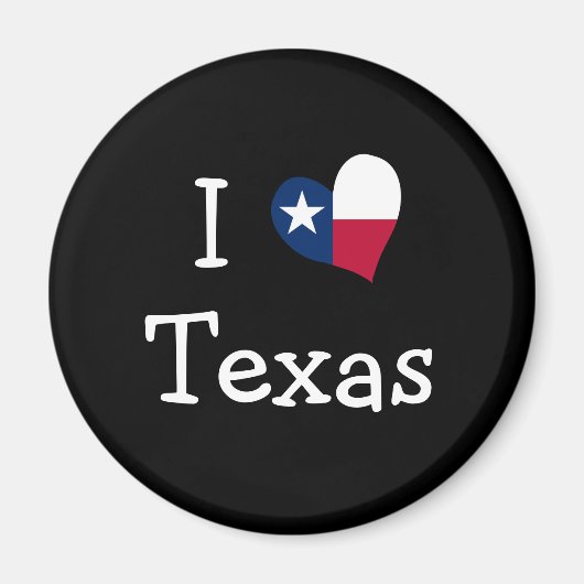 I Love Texas Magnet (Devant)
