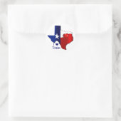 I Love Texas Ronde Sticker (Tas)