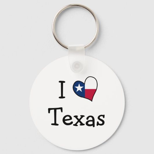 I Love Texas Sleutelhanger (Voorkant)