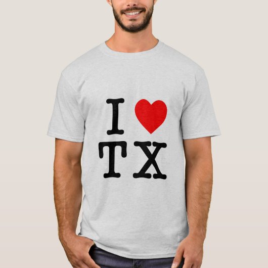 I Love Texas T-shirt (Voorkant)
