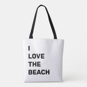 I Love The Beach Summer Citation Sac fourre-tout d