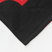 I LOVE THE WORLD BY MASANSER PIXELAT FLEECE DEKEN (Hoek)