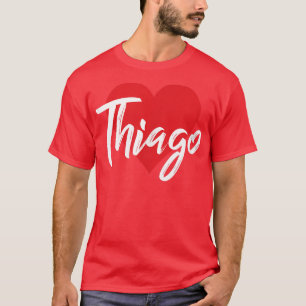 I Love Thiago Prénom Tshirt I Heart Nom