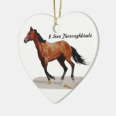 I Love Thoroughbreds Ornament (Links)