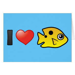 I Love Threespot Damselfish