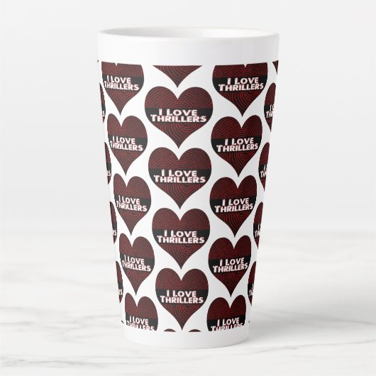 I Love Thrillers Latte Mok (Voorkant)