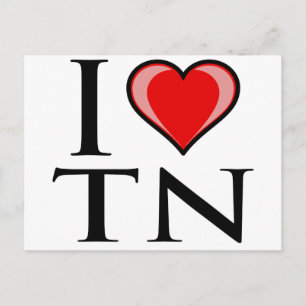 I Love TN - Tennessee Briefkaart