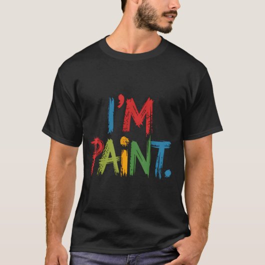 I Love To Finger Paint I'm Paint Funny Couple Vale T-shirt (Voorkant)