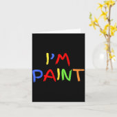 I Love To Finger Paint Tiny Red Heart I'm Paint Va Kaart (Gele Bloem)