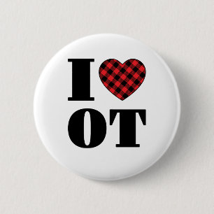 I Love to Occupational Therapy Ronde Button 5,7 Cm